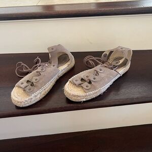 Lace Up Gladiator Platform Espadrille Sandals - Soludos